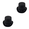 thumbnail image 3 of Jumpingount Sombrero de copa, accesorio de Cosplay, suministros para fiestas de adultos, tela no tejida resistente al desgaste, disfraz de Negro/Adulto/Alto 2piezas, 3 of 6