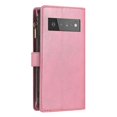 thumbnail image 3 of Funda tipo cartera de PU para Google Pixel 6 Pro con cordón, ranura para múltiples tarjetas, protección total, estilo retro, material PU+TPU, 3 of 5