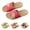 Watermelon Red, variant on Linen Woven Cross-Strap Slide Sandals Breathable Non-slip Indoor Outdoor Summer Casual Slippers Watermelon Red 40