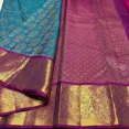 thumbnail image 5 of Designer Sari Bollywood Bridal Silk Saree Blouse South Indian Ethnic Ready Made With Unstitched Blouse, 5 of 5
