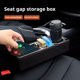 thumbnail image 4 of Organizador para rellenar el hueco del asiento del coche con portavasos, bolsillo lateral de la consola del asiento delantero con cargador USB doble, interior de cuero PU para el coche, 4 of 5