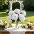 thumbnail image 5 of Artificial Hydrangea Flowers Real Touch Faux Hydrangea Blooms For Home Decor Wedding Arch Bouquet Bridal Handheld Party Floral Supply, 5 of 6