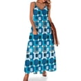 thumbnail image 1 of Vestido de noche sin mangas de diseño retro moderno de mediados de siglo, vestido de mujer, vestido para mujer , elegantes y chic vestidos de noche para bodas, 1 of 7