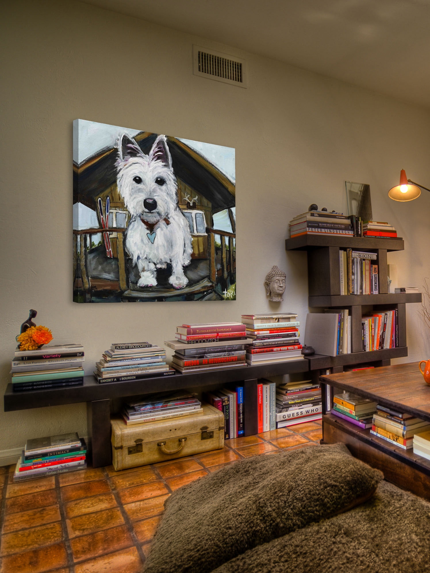Marmont Hill Dash in Cabin by Tori Campisi Painting Print on Wrapped Canvas