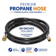 thumbnail image 3 of Flame King Propane Thermo Plastic Rubber Hose Assembly, 60-Inch, 3/8-Inch ID,rvs and Travel Trailers, 3 of 8