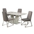 thumbnail image 2 of Brooklyn 5-Piece Dining Set, Grey, 2 of 2