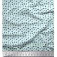 thumbnail image 1 of Soimoi Poly Georgette Fabric Clover Leaves Print Fabric by The Yard 52 Inch Wide, 1 of 3