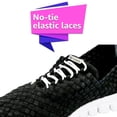 thumbnail image 4 of ZEE ALEXIS Women's Danielle Woven Sneakers, Black Metallic/White Bottom, Size: 9.5, 4 of 5