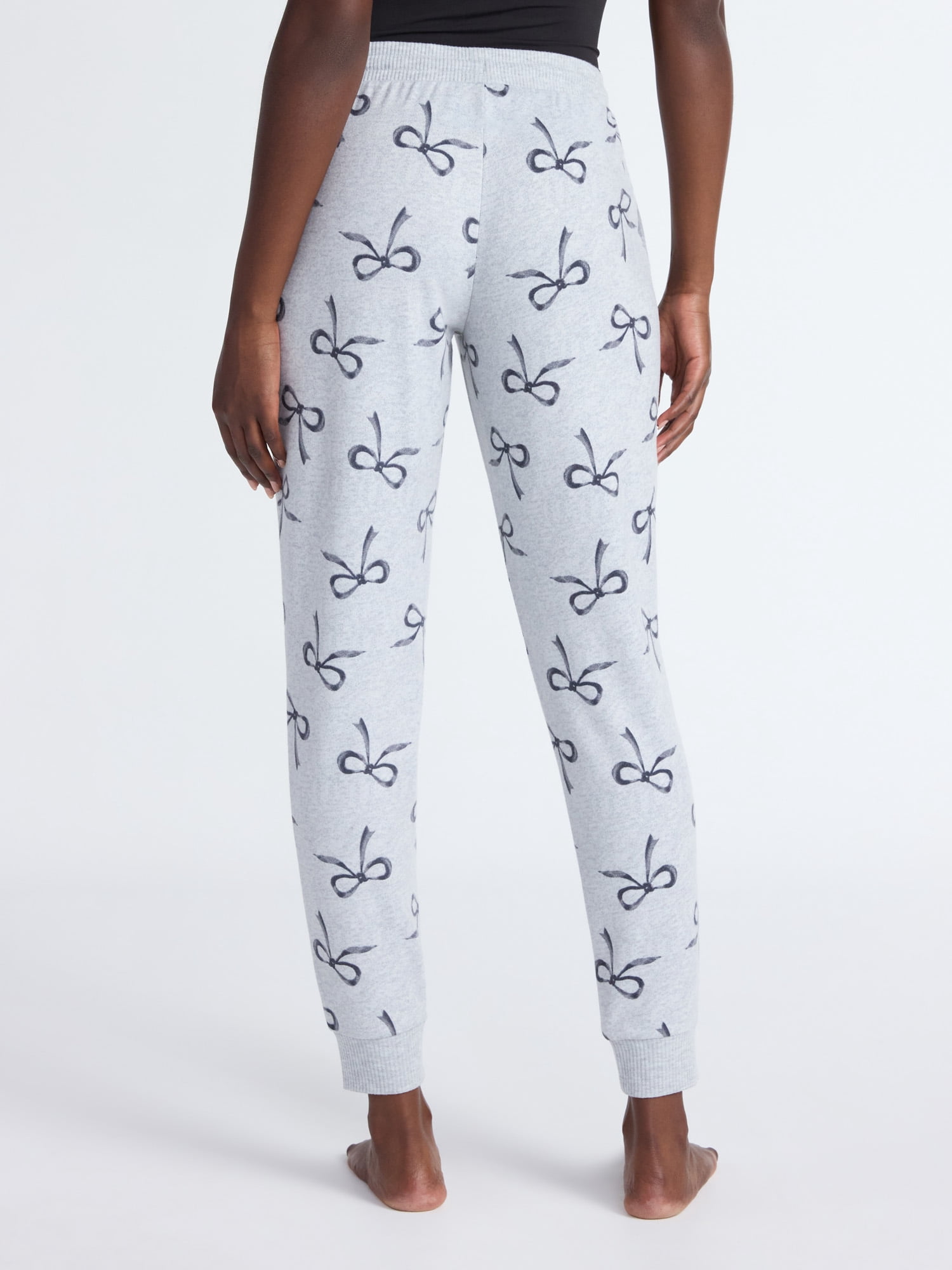 Joyspun Women's Cozy Lounge Collection Hacci Knit Sleep Joggers, 29'' Inseam, Sizes XS-3X