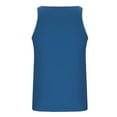 thumbnail image 5 of YLSDY Fashion Men's Sleeveless Undershirt Moisture-Wicking Tank Hawaiian Tropical Color Block Beach Tank Top Summer Fitness Bodybuilding T Shirt Blue M, 5 of 6