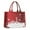 Red Christmas Snowflake, variant on Large Capacity Tote Bag,Dark Christmas Golden Reindeer Pattern Handbag Fashion Luxury Tote Bag,15.7"x13"x 5.1" Inches,Laptop Compatible
