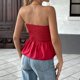 thumbnail image 5 of mfyjkho Camisetas Sin Mangas Para Mujer, Camiseta De Verano Para Mujer Con Decoración De Color Liso, Cuello Redondo, Manga Corta, A La Moda Vestidos Maxi Para Mujer M, 5 of 9