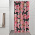 thumbnail image 2 of Shiba Inu Dog and Flower Floral Shower Curtain 36"x72" ,Bathroom Decorative Shower Curtains Set with 12 Hooks,Modern Waterproof Washable Shower Curtain, 2 of 6