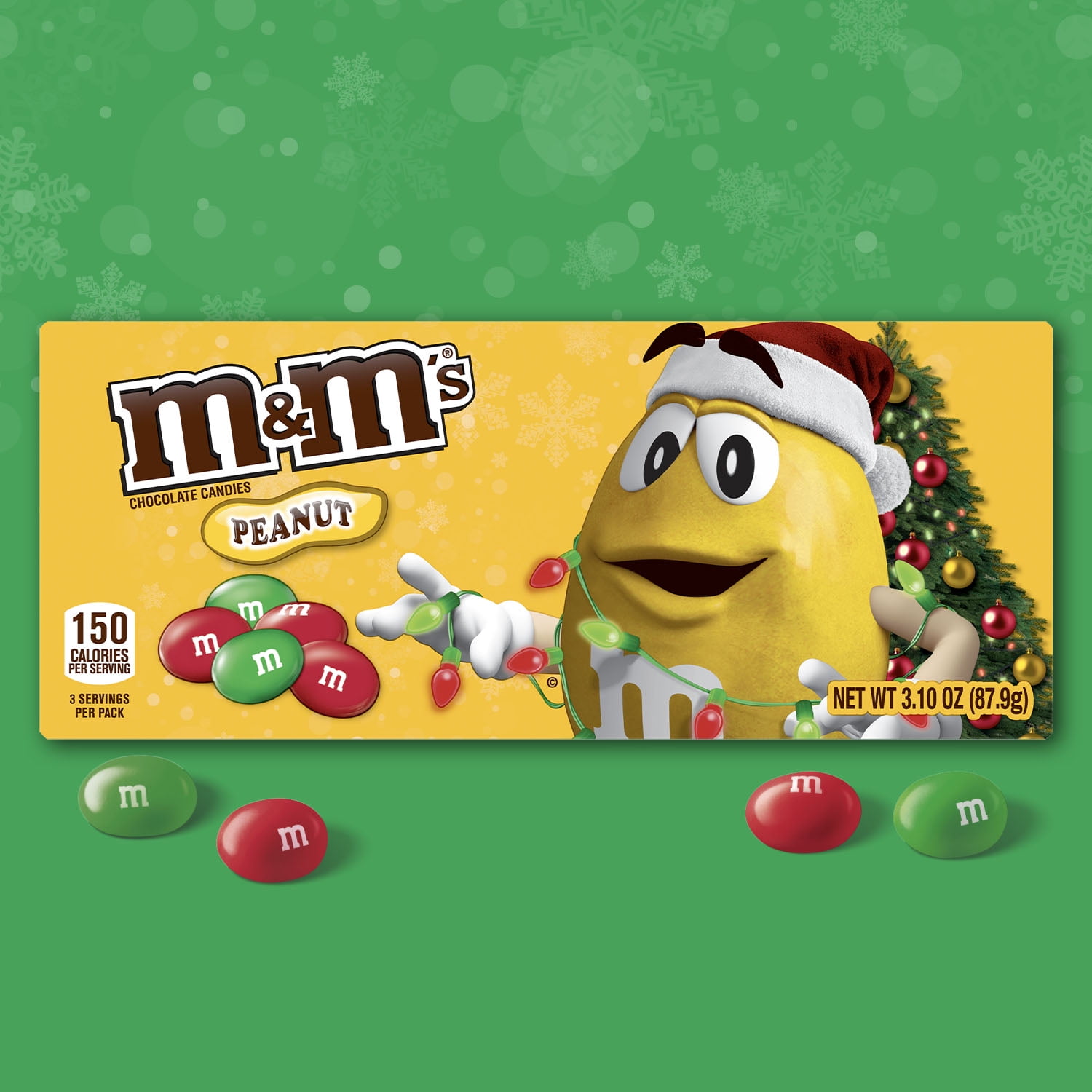 M&M's Sticks & Big Yellow M&M's Gift Box - M&M's Peanut & Crispy 