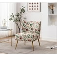 thumbnail image 3 of US Pride Furniture Friant 25"W Pink Microfiber Upholstered Slipper Chair, 3 of 5