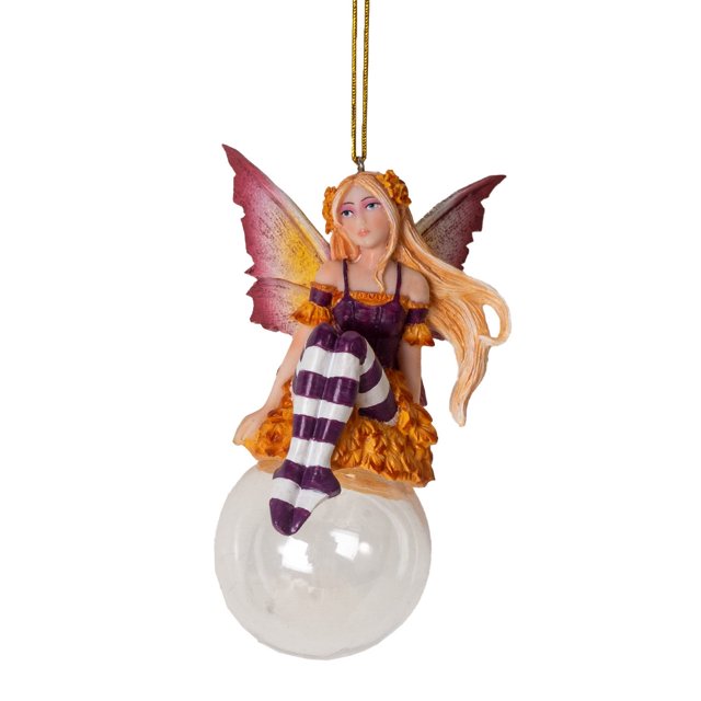 Autumn Cassia Bubble Rider Fairy Hanging Ornament Amy Brown Holiday Collection