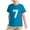 Blue, variant on QQAMB Number 7 T-Shirt Boys Girls Short Sleeve Varsity Shirt Kids Summer Sports Birthday Tees Gifts Tops 3-12 Years