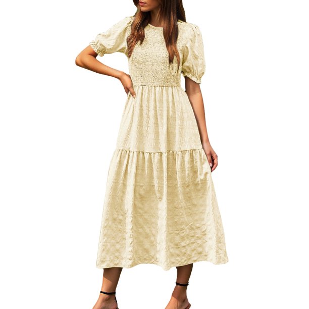 Vestido largo sin mangas y fluido con lazo en la cintura para mujer - Vestido informal de verano para vacaciones/citas nocturnas - Ligero, lavable a máquina