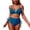 Peacock Blue, variant on Women's Bikini Set Cheeky Bathing Suit 2 Piece Swimsuit Ruched Soft Beach Swimming Summer Stretch Coffee Medium