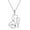 04-Dog Paw Stethoscope Necklace, variant on Doctor Nurse Stethoscope Necklace for Women 925 Sterling Silver Rib Cage with 12 Birthstones Skull Jewelry Gifts for Graduation Birthday
