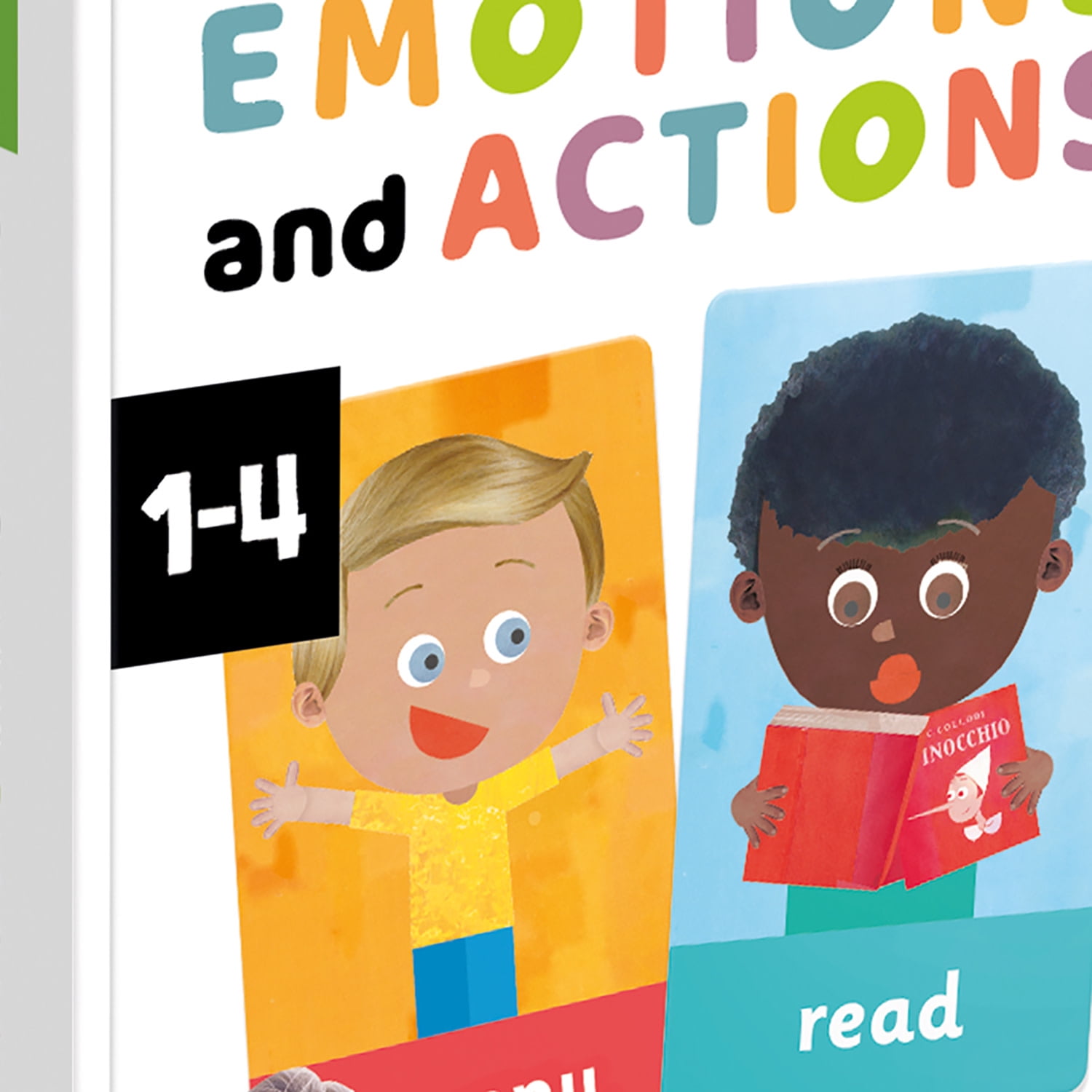 Headu: Maxi Flashcards - Emotions & Actions - Social Development Game, Expressions Play, Autism Support Material, Montessori Activity, Toddlers 1-4