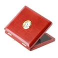 thumbnail image 2 of Saxophone Clarinet Reed Case Solid Wood 5‑Reeds Holding Storing Box with Hygrometer, 2 of 8