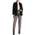 thumbnail image 2 of INSPIRE CHIC Faux Fur Coat for Women's with Pockets Long Sleeve Open Front Fluffy Jackets, 2 of 4