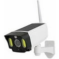thumbnail image 1 of Cámaras ficticias de seguridad para exteriores y antirrobo con panel solar y detector de movimiento. CCTV LED a prueba de agua, con luz LED roja intermitente con foco de 20 LED., 1 of 5