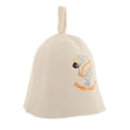 thumbnail image 1 of Almencla Sauna Banya Wool Hat Hats Natural Russian Bath Spa Head Protection A StyleB 1, 1 of 8