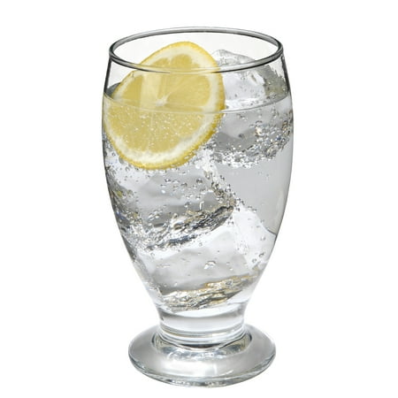 - SET of 4-pc Luminarc 'Lexington' 12 Oz Crystal-Clear Water Goblets