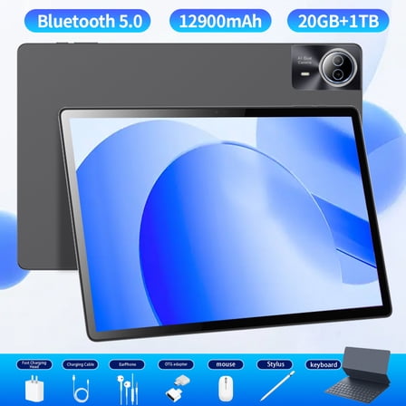Tablet 2025 Flagship Edition Android14 Tablet, 14 Inch Tablet,5G Wi-Fi Tablet Computer,2 In 1 Tablet with Keyboard, 20GB RAM 1000GB ROM ,Snapdragon 10-core processor,3840* 2160 IPS,Bluetooth5.0,GPS