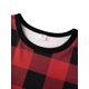 thumbnail image 5 of Pijamas navideños familiares a juego, camiseta de manga larga con estampado de árbol y pantalones a cuadros. Ropa de dormir para estar en casa., 5 of 10