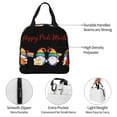 thumbnail image 5 of Lsque Lgbt Gnome Pattern Lunch Bag Women/Men Insulated Lunch Box,Small Leakproof Cooler Food Lunch Containers Reusable High Capacity Lunch Tote Bags, 5 of 6