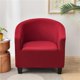 thumbnail image 1 of Funda de sillón liso, funda de sillón de color sólido, funda de sofá con apoyabrazos, protector de silla de bañera (rojo) Feliz Sencillez, 1 of 4