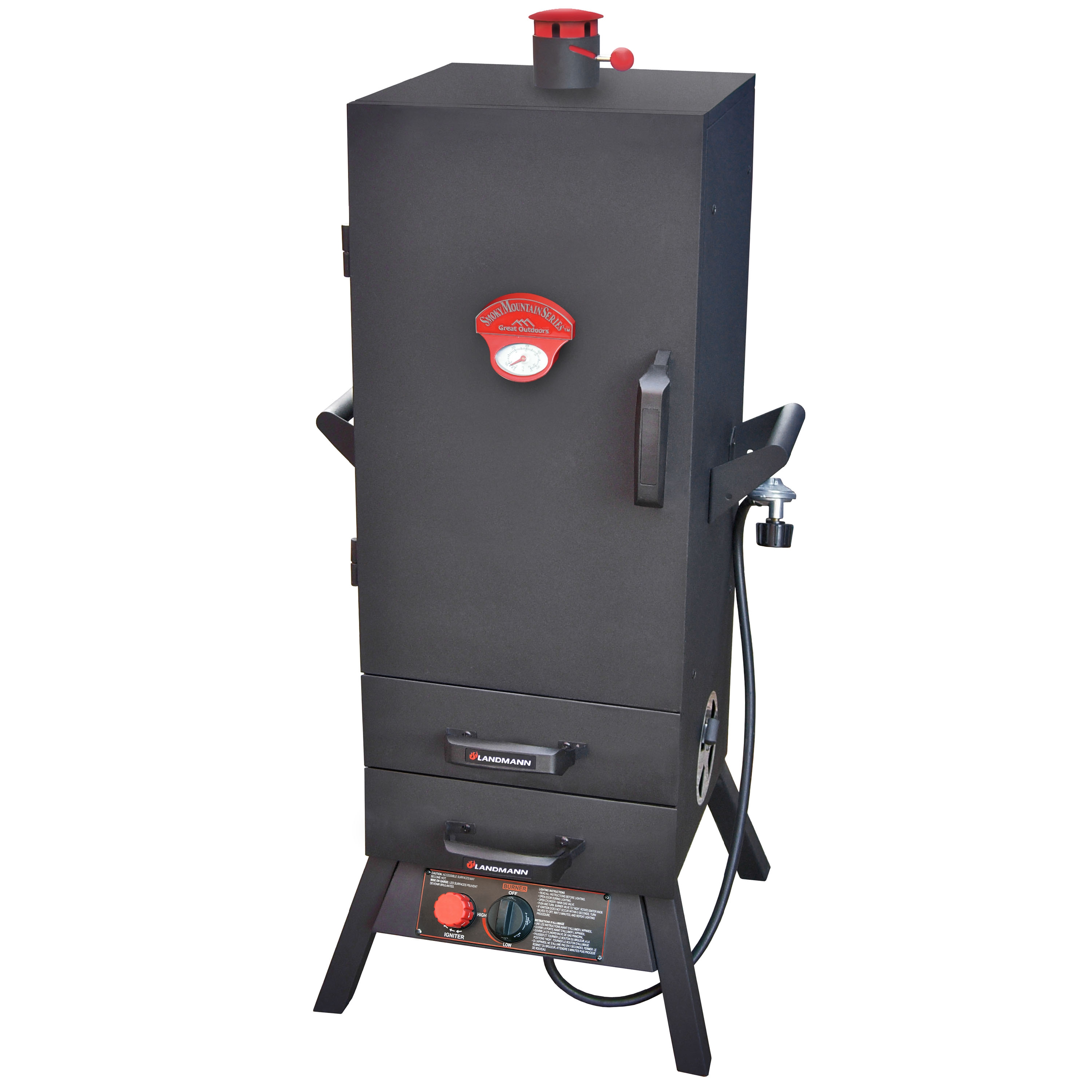 Landmann 38" Gas Easy Access 2 Drawer Vertical Smoker