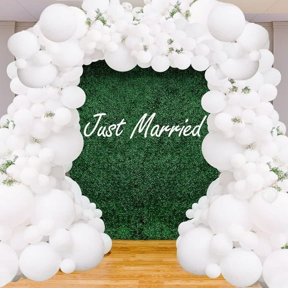 Yansion 115Pcs White Balloon Garland Arch Kit for Wedding, Birthday, Baby Shower Decoration