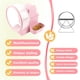 thumbnail image 5 of 4 in 1 Silent Large Hamster Wheel Multifunctional Hamster Running Wheel Quite Running Spinner Wheel Accessories with Food Bowl Water Bottle for Hamsters Dwarf Gerbil (pink), 5 of 5