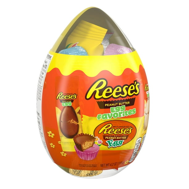 REESE'S, Egg Favorites Milk Chocolate and White Creme Assortment Candy