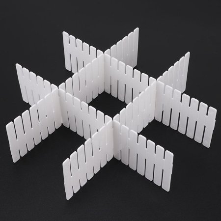 Otviap 4pcs Diy Plastic Drawer Organizer Adjustable Drawer