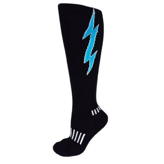 MOXY Socks Knee-High Lightning Electric Insane Bolt Deadlift Socks (Black)