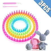 Round Knitting Looms Set Crochet Kit DIY Knitting Tools for Hats Gloves Socks