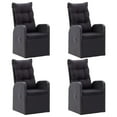 thumbnail image 2 of vidaXL 5 Piece Garden Dining Set Black, 2 of 9