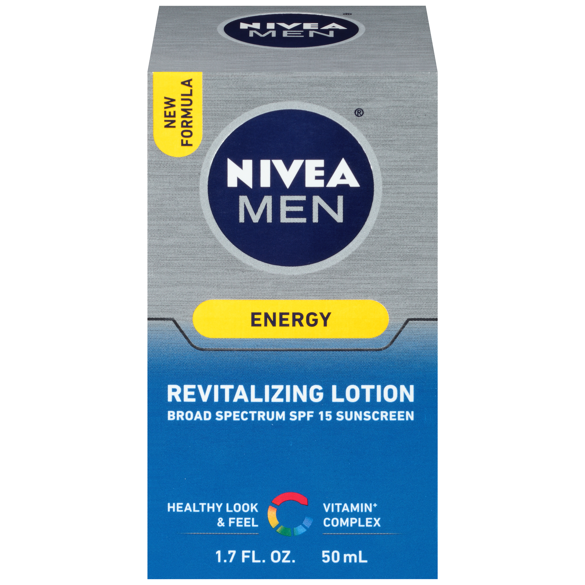 NIVEA Men Energy Lotion Broad Spectrum SPF 15 Sunscreen, 1.7 fl. oz. Bottle - image 3 of 4
