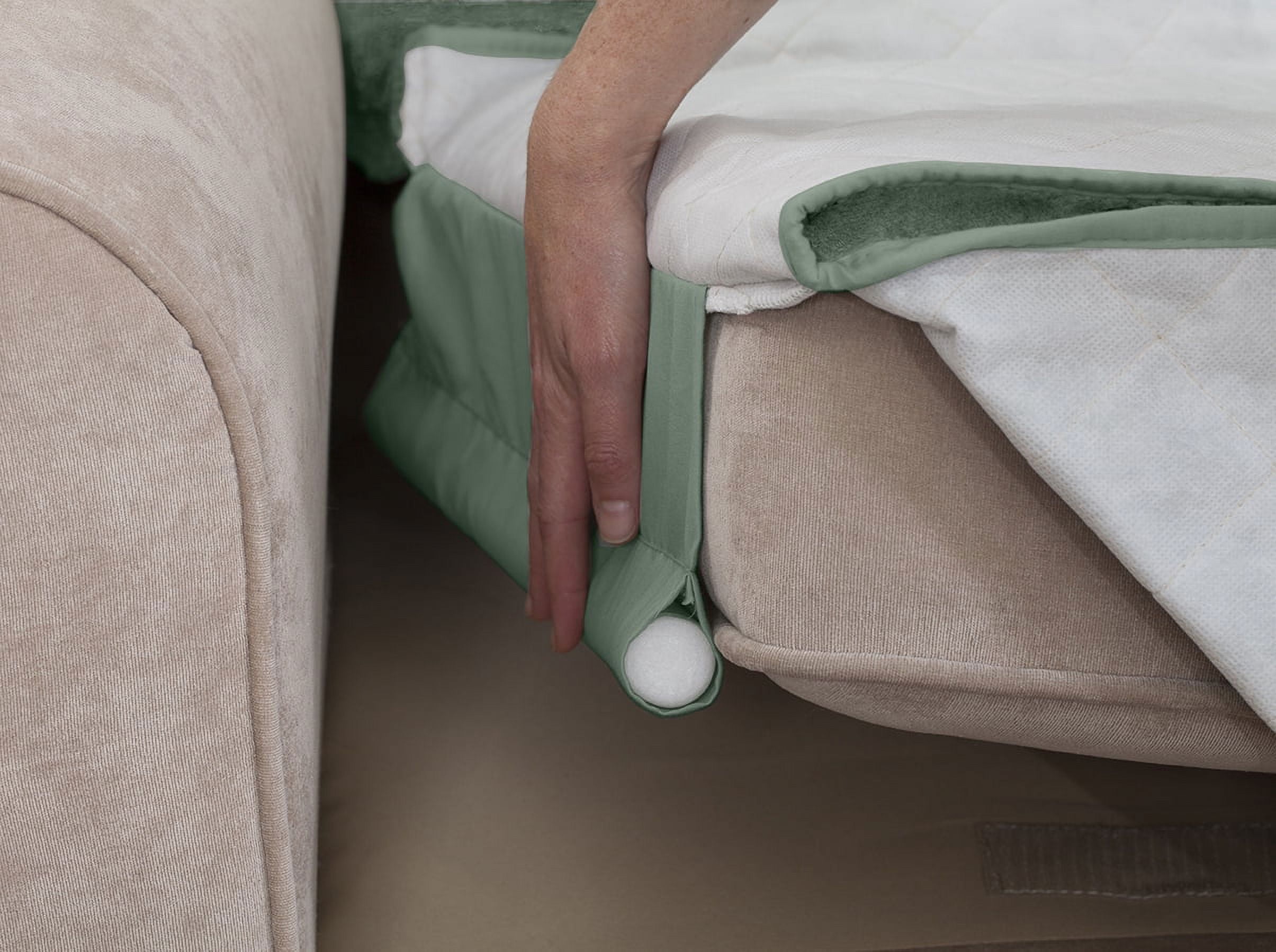 Innovative Textile Solutions 1-Piece Belmont Leaf Secure Fit Sofa Furniture Cover Slipcover, Moss