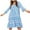 Blue Summer Dresses for Women, variant on HAPIMO Women's Knee Length Loose Sundress Geometric Ethnic Print Tops Half Sleeve Clothing V Neck Elegant Casual Comfy Summer Dresses for Female Yellow L Rollbacks