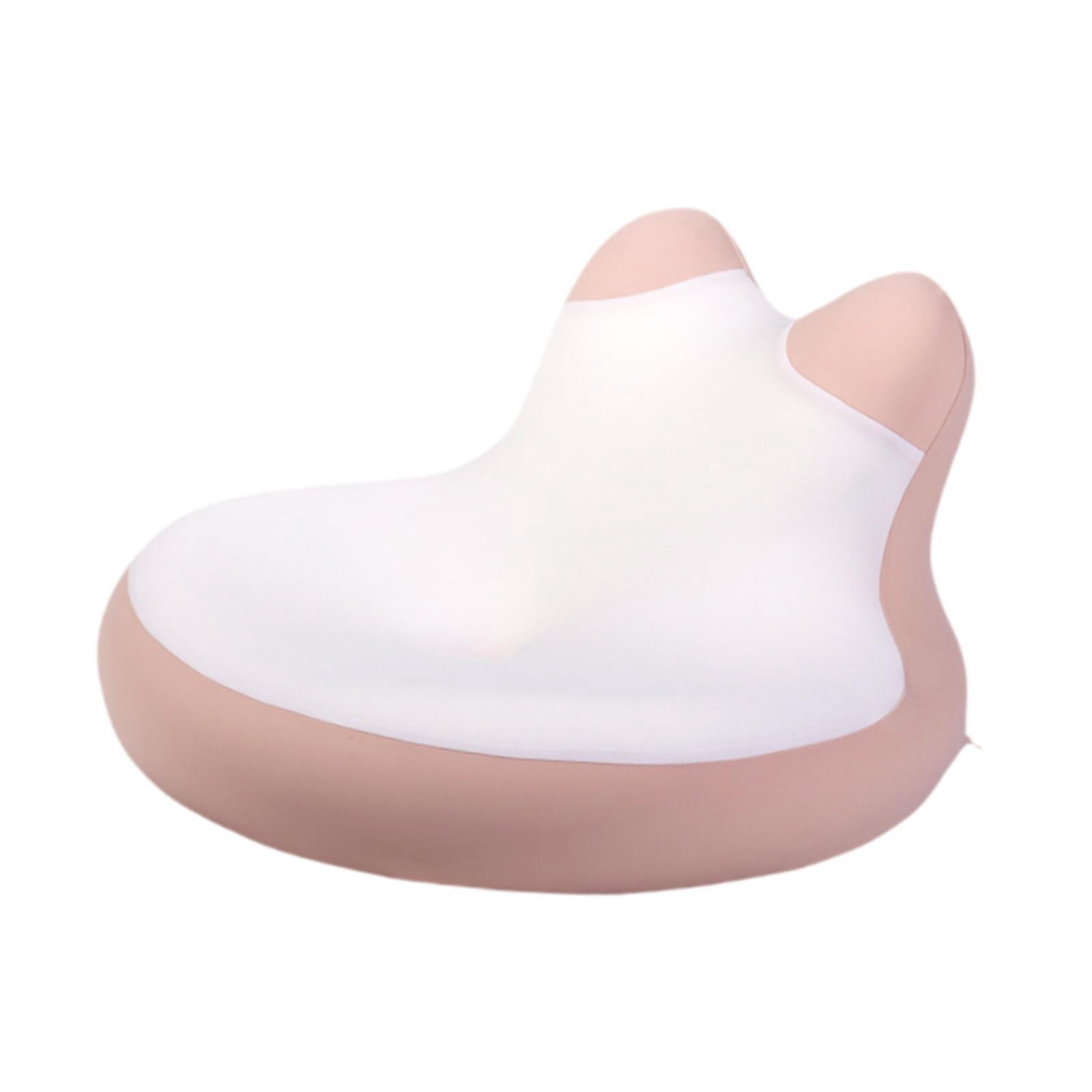 Wswqop Face Down Reading Pillow Bed Wedge Pillow Memory Foam Bedding Lying, Leaning and Pink White
