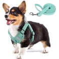thumbnail image 1 of Dog Harness Soft Suede Fabric Pet Vest Step In Adjustable Reflective _jiue, 1 of 5