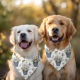 thumbnail image 2 of Dog Bandana 2 Pack,White Cow Flower Bucket Pattern Bandanas for Dogs,Cat Bandana,Small/ Large Dog Bandana 2 Size,Dog Bandanas, 2 of 6