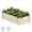 Cream White-6x3x3FT, variant on Dextrus 6x3x2ft Galvanized Raised Garden Bed Kit with Support Rod & Gloves, Outdoor Patio Planter for Vegetables Flowers Plants, Cream White