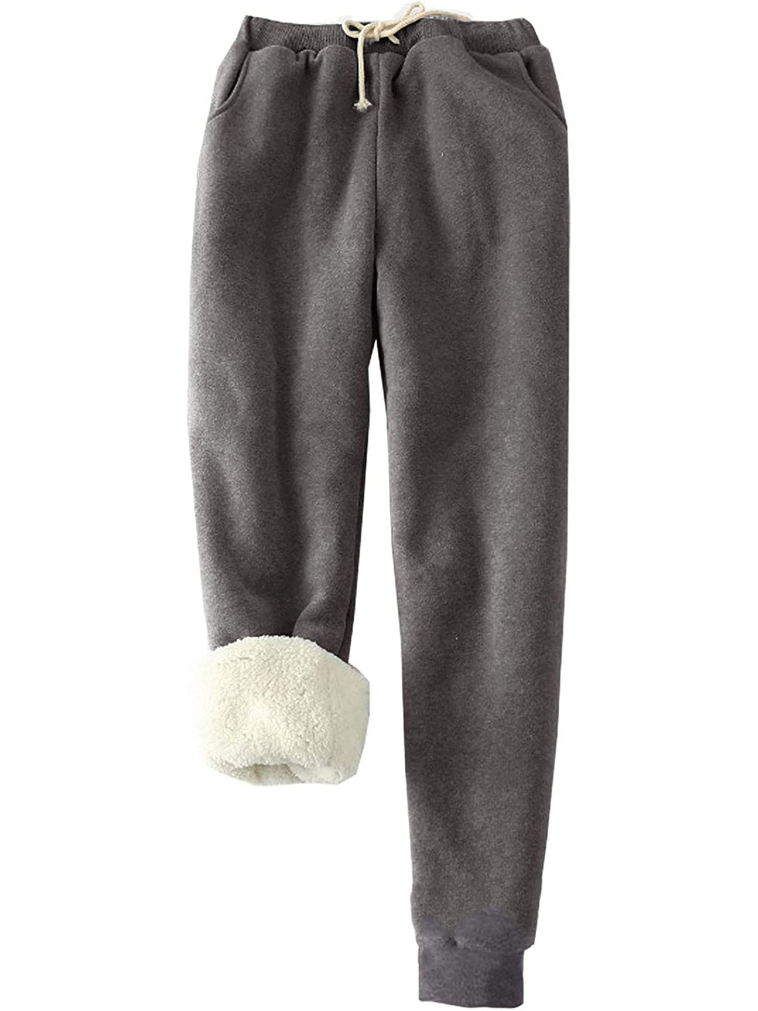 Citgeett Women's Winter Warm Track Pants Sherpa Lined Sweatpants Athletic  Joggers Thermal Fleece Trousers - Walmart.com